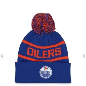 NHL Edmonton Oilers Pom Beanie NWT